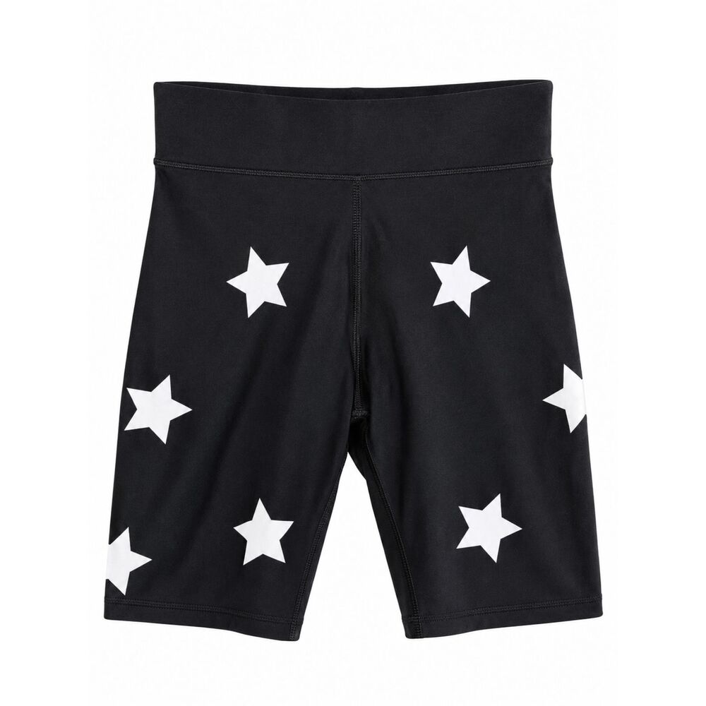 Ultracor Lux Knockout Shorts XS Black White Star Print High Rise